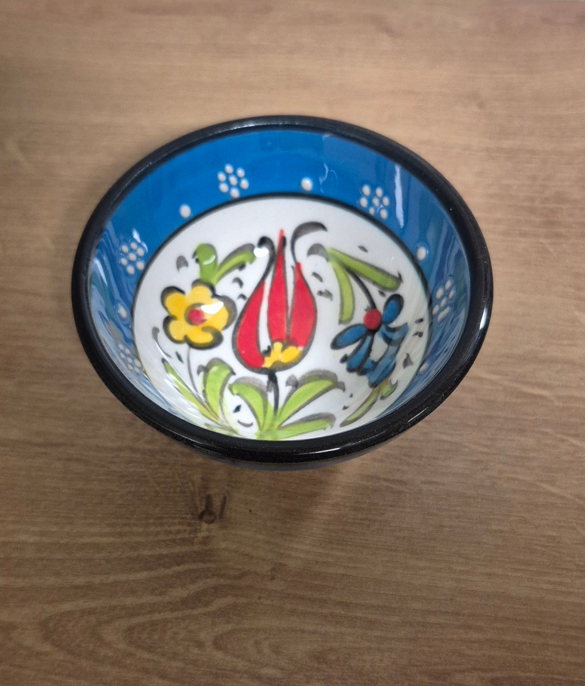 Handmade Porcelain Mixing Bowl & Bamboo Spoon