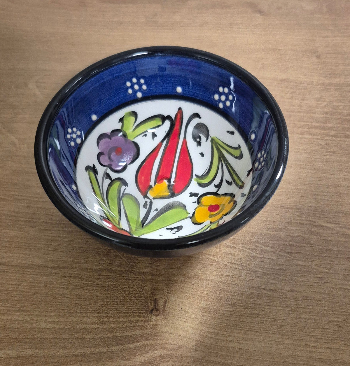 Handmade Porcelain Mixing Bowl & Bamboo Spoon