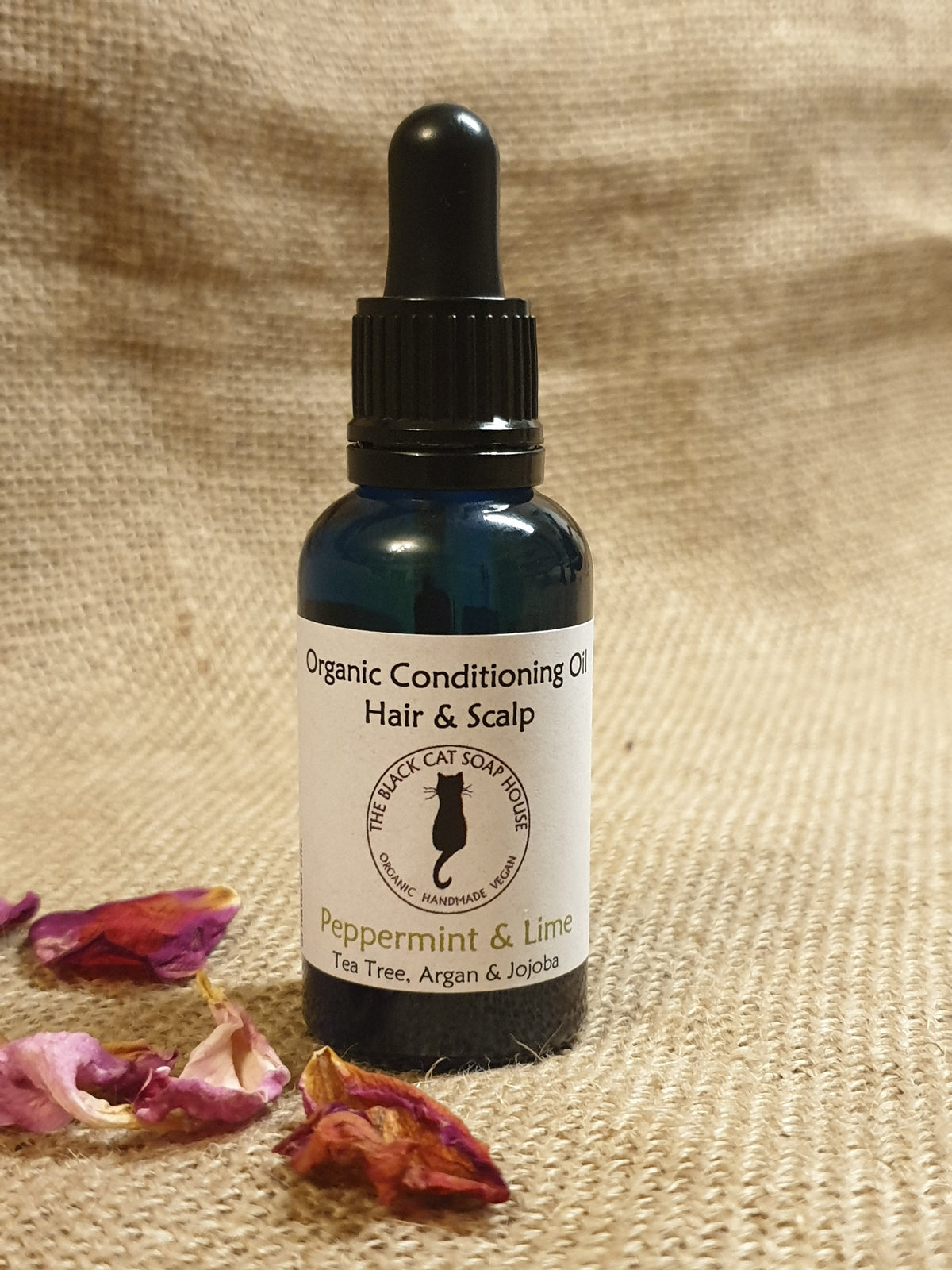 Peppermint, Lime & Tea Tree Organic Scalp, Face & Hair Conditioning Oil