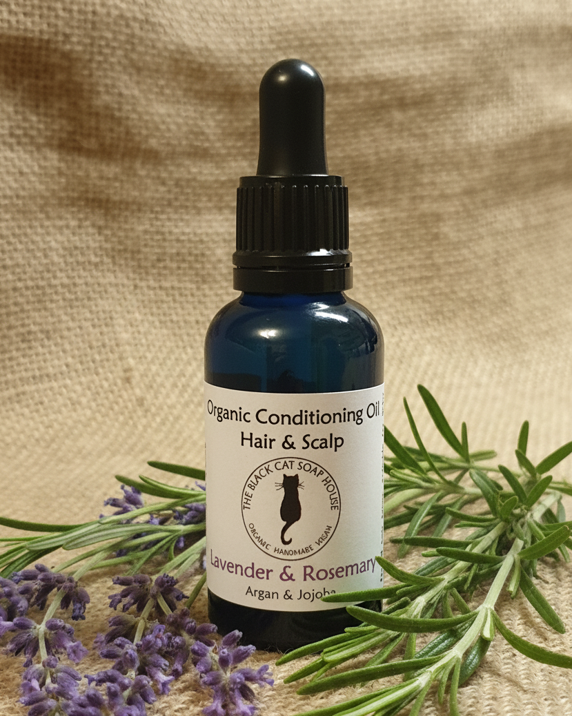 Lavender & Rosemary Organic Scalp & Hair Treatment Oil