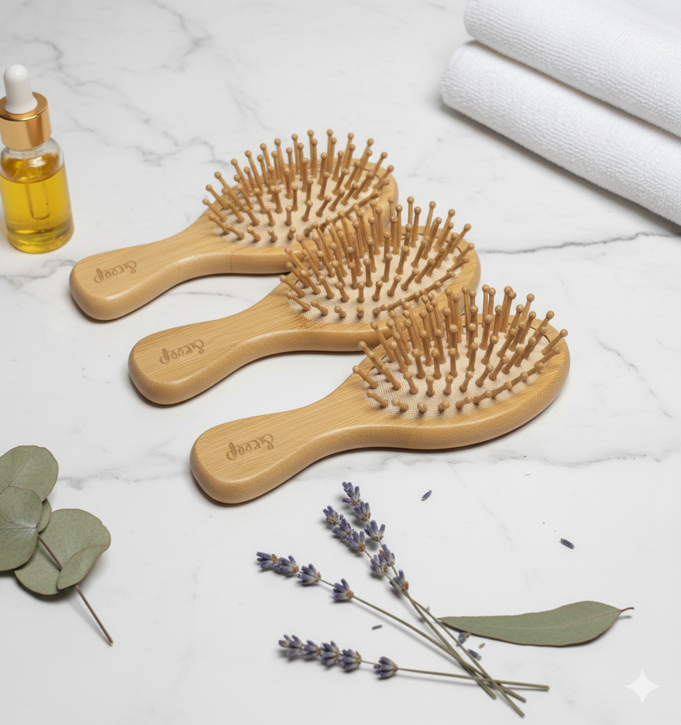 Mini Bamboo Hairbrush