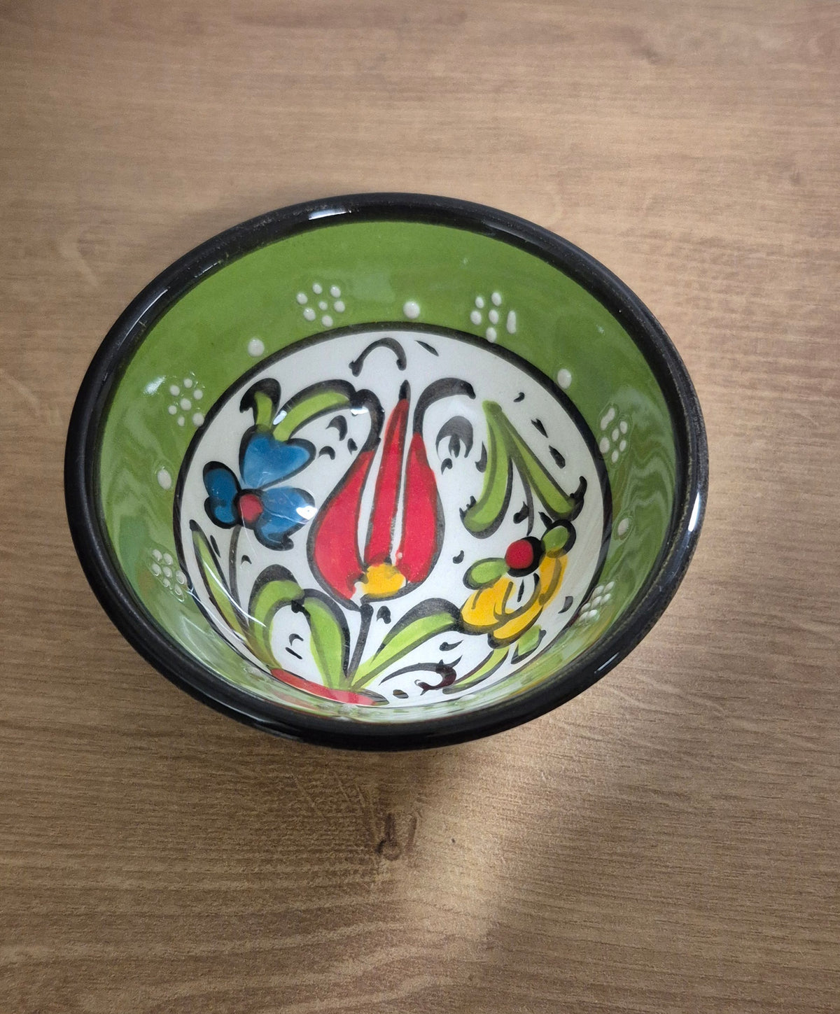Handmade Porcelain Mixing Bowl & Bamboo Spoon
