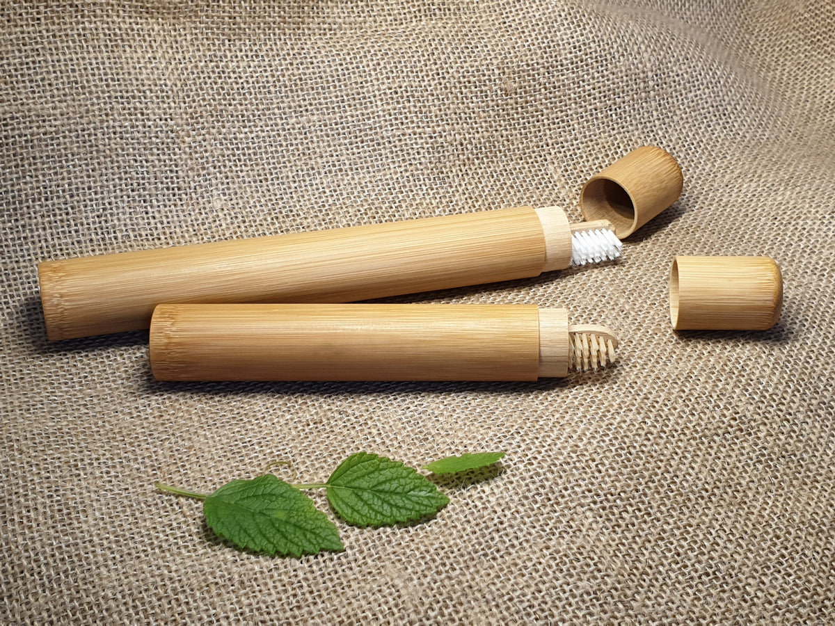 Organic Bamboo Toothbrush Travel Case