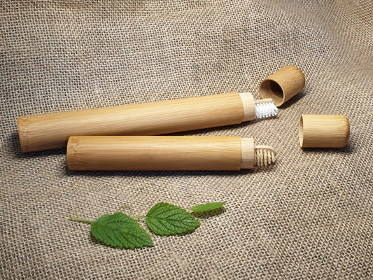 Organic Bamboo Toothbrush Travel Case