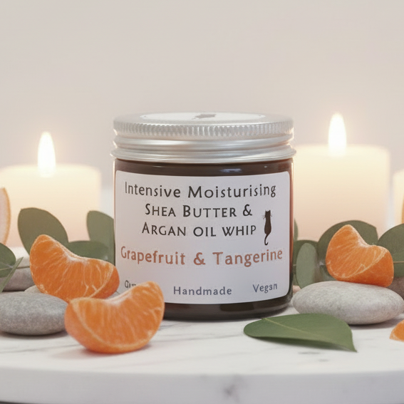Grapefruit & Tangerine: Organic Shea Butter & Argan Oil Whip