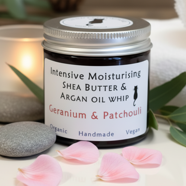Geranium & Patchouli: Shea Butter & Argan Oil Whip