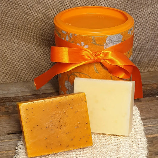 Citrus Special Soap Gift Set in Upcycled Tub